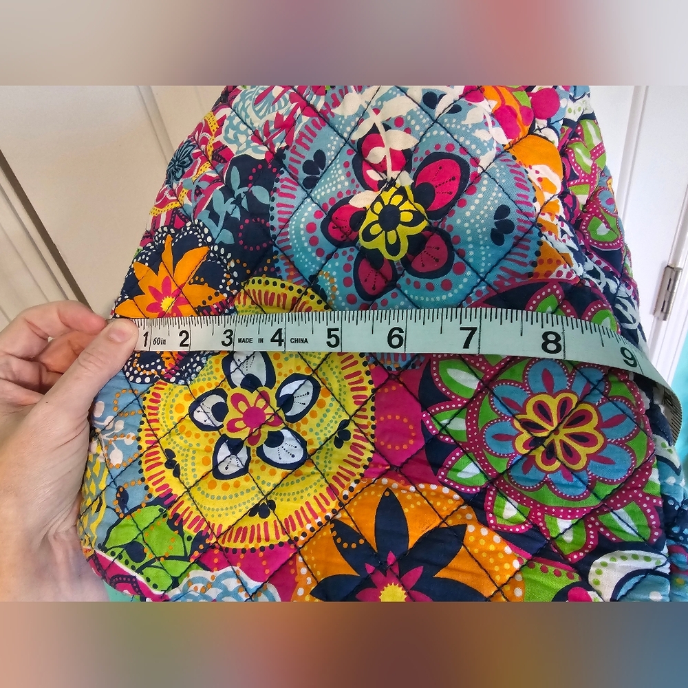 Danielle Morgan Weekender Quilted Duffel Bag Multicolor Mandala Print OS - Picture 15 of 16
